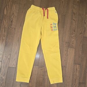 Nike Bright Yellow Sweatpants Jogger Pants Size XL